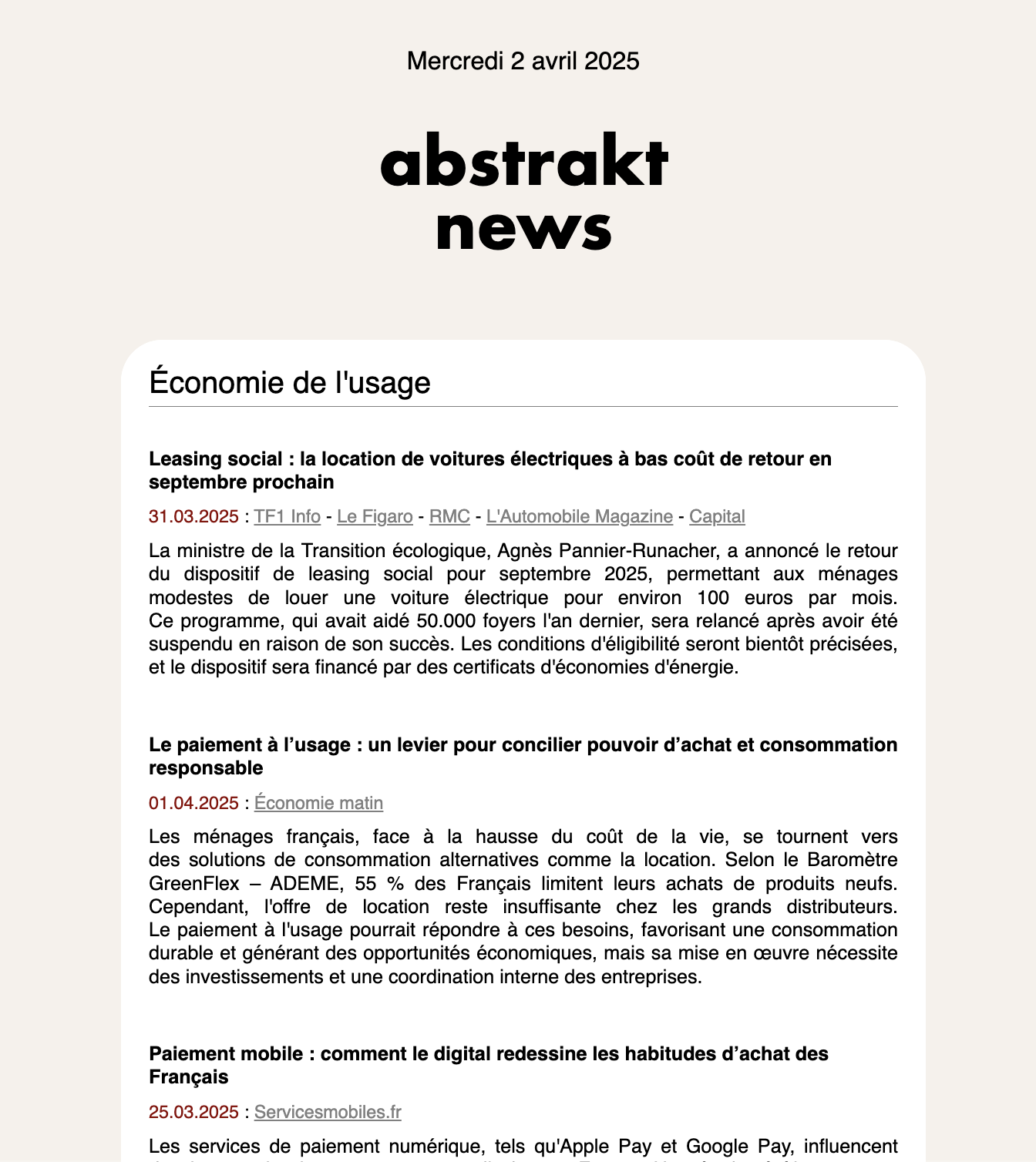 abstrakt on mobile